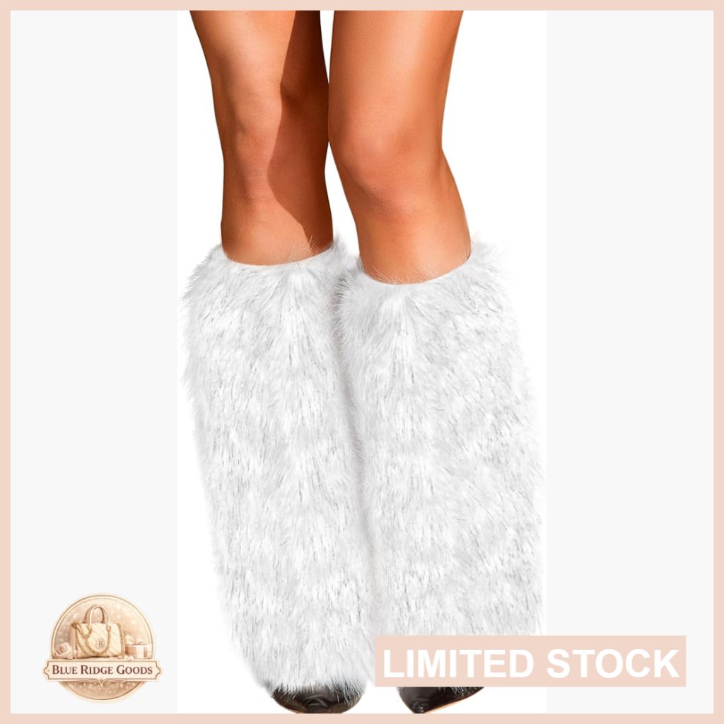 Faux Fur Leg Warmers With Satin Lining Y2k Festival Boot Covers